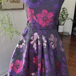 Floral Kids Formal Dress - Purple and Pink